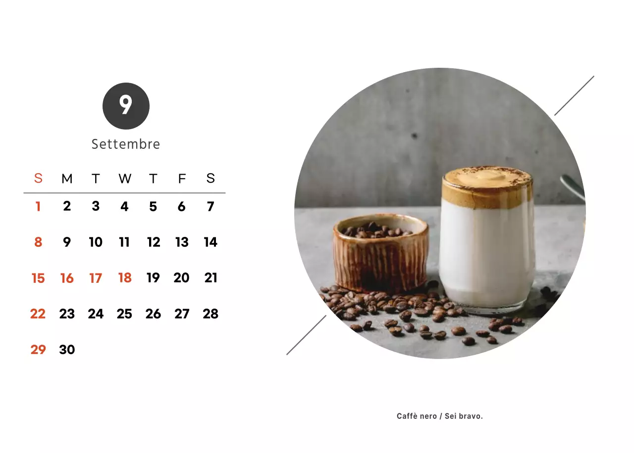 Un caffè sentimentale bianco e marrone