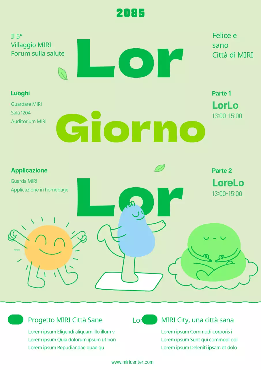 Promozione del Forum delle città sane in verde e verde lime