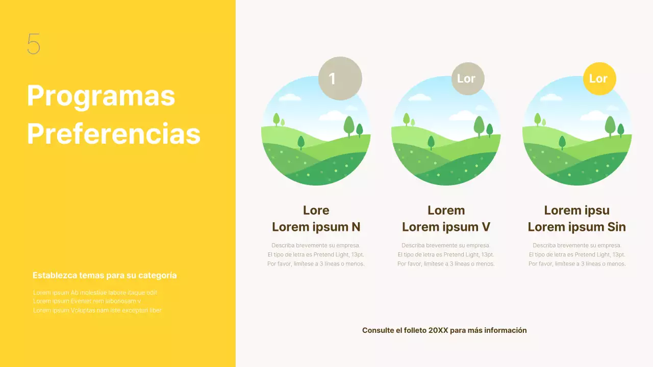 Un sencillo informe de resultados de fin de año en amarillo y beige