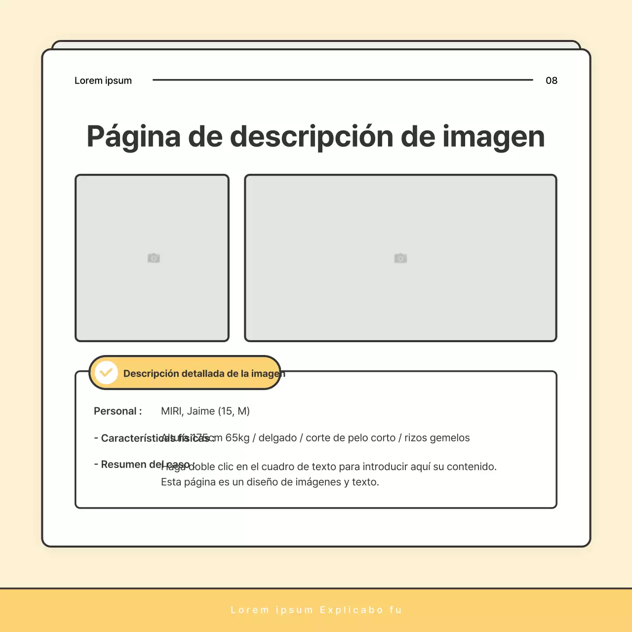 Un correo básico amarillo y blanco de la oficina de bienestar social