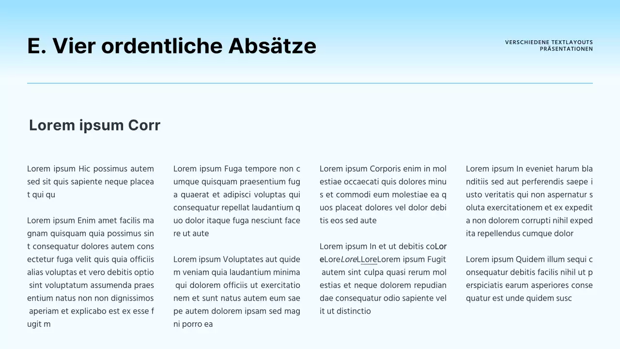 Ein einfacher Geschäftsbericht in Regenbogen und Schwarz