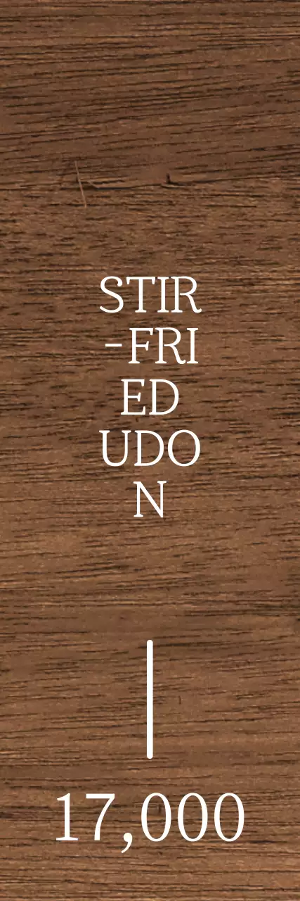 Konsep izakaya yang menenangkan dalam warna putih dengan aksen merah