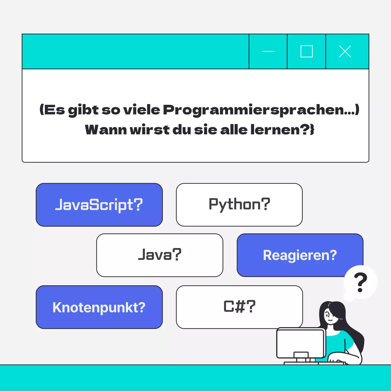 Förderung der Kodierungsausbildung für die Webentwicklung in einem hellblauen Cyber-Stil