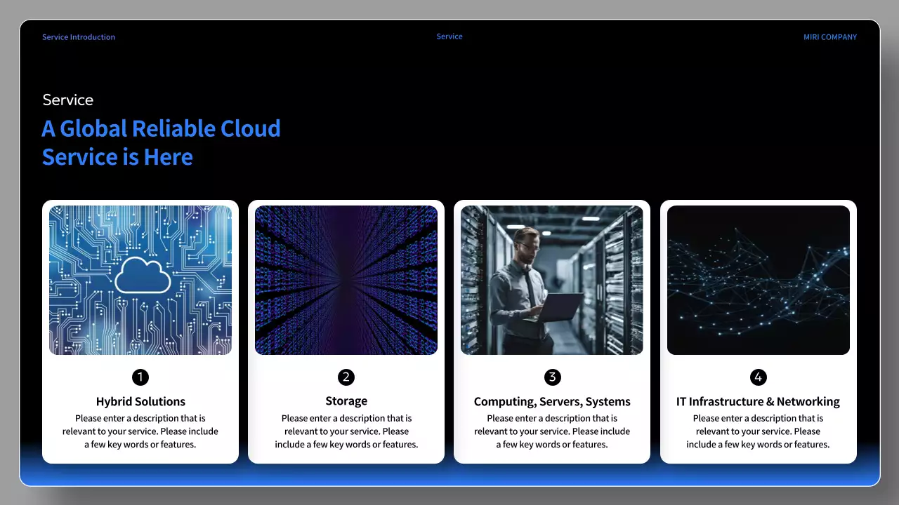 Black Modern Service Presentation