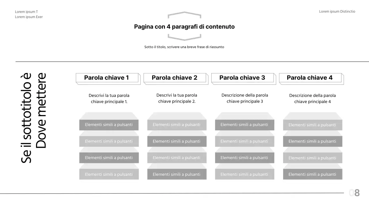 Rapporto in bianco e nero, layout moderno