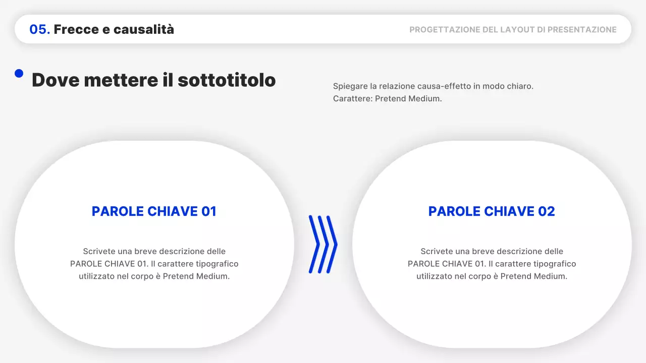 Una semplice relazione dal layout blu e nero