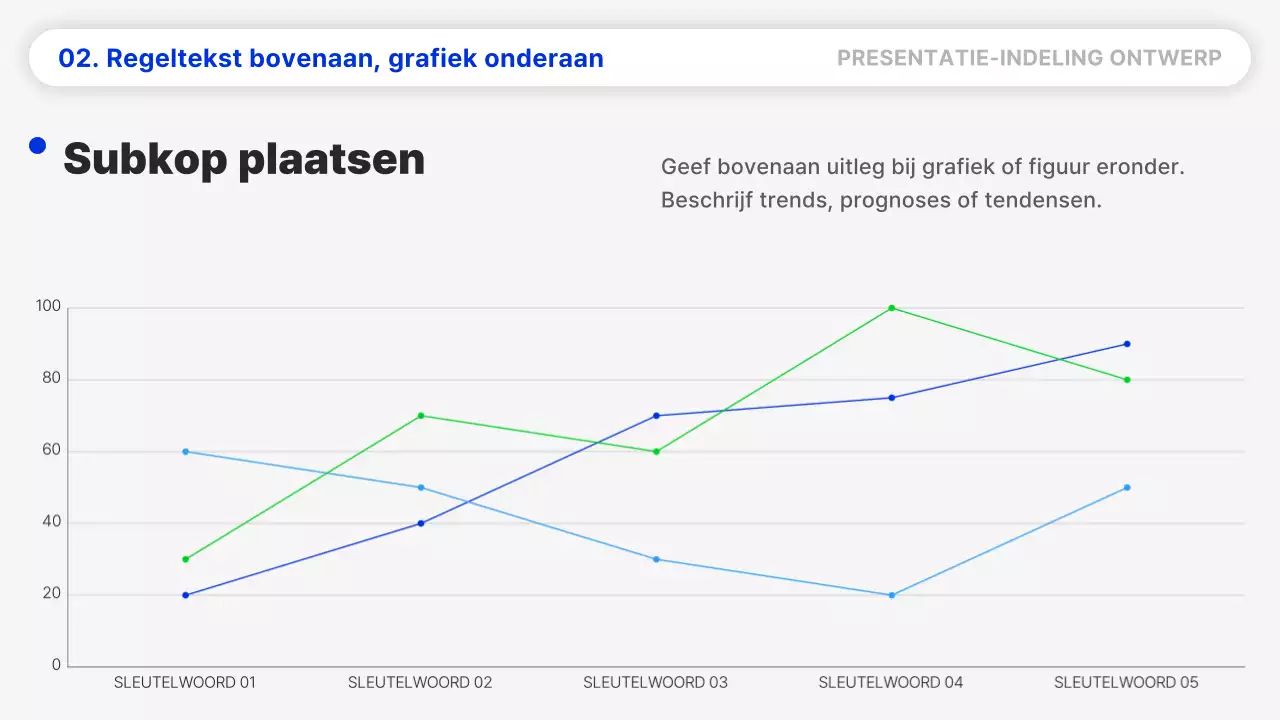 Een eenvoudig blauw en zwart lay-outrapport