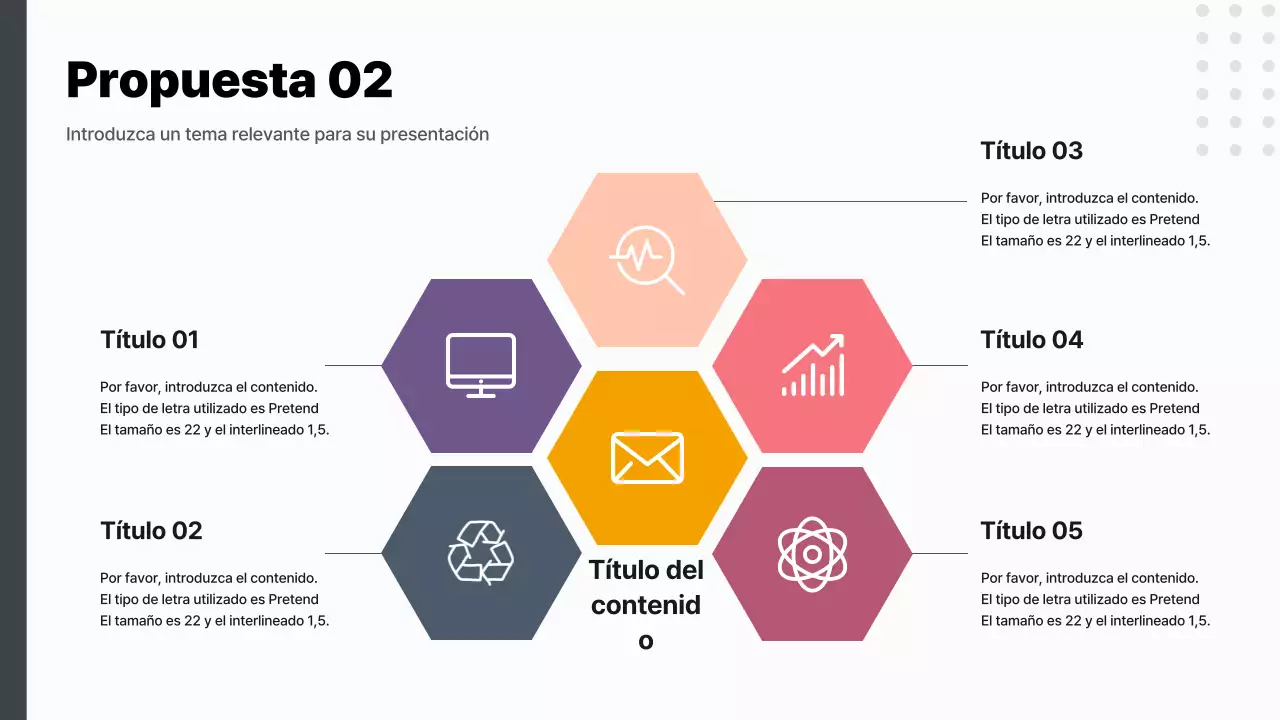Un moderno resumen del proceso de ideas en púrpura