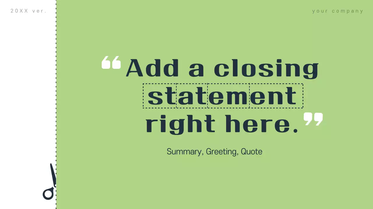 Green Minimalist Template Presentation