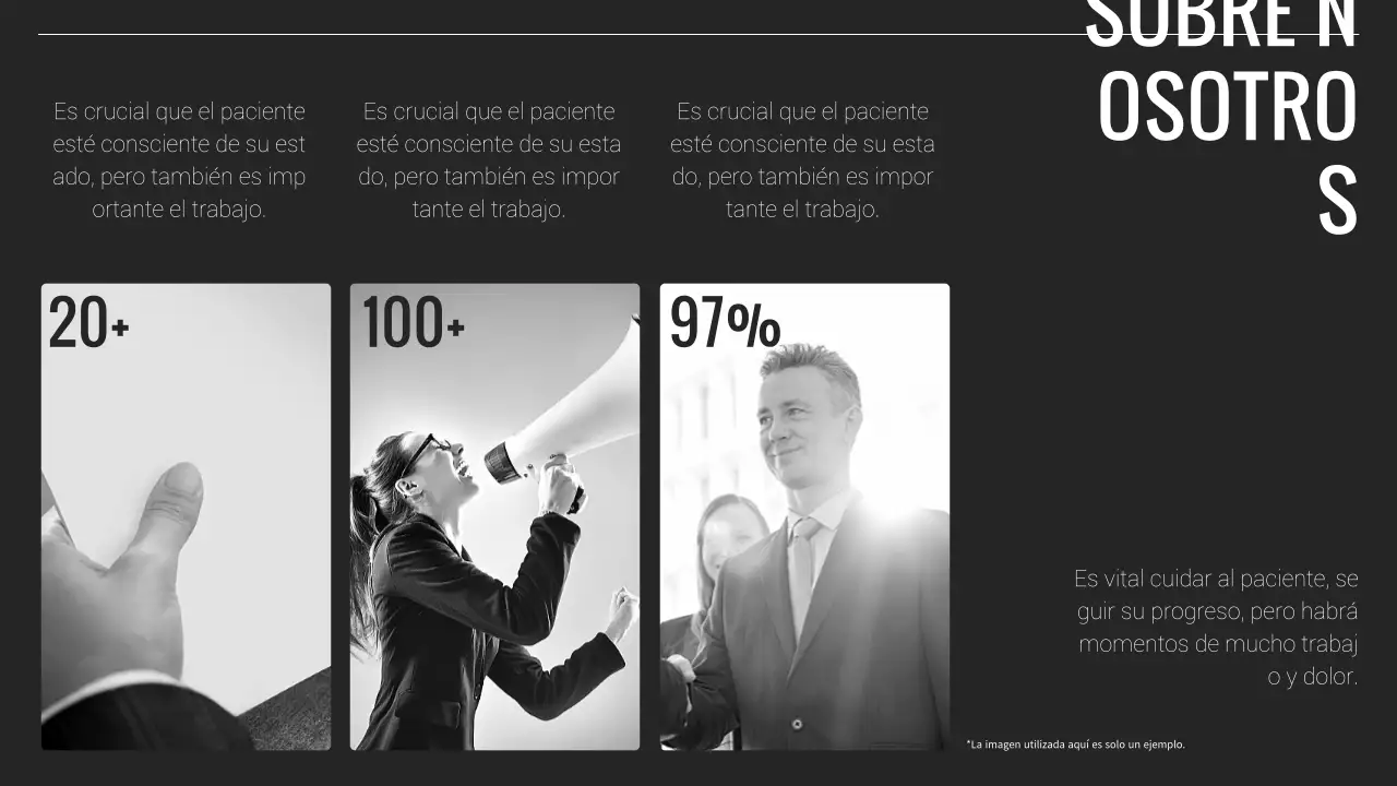 Informe empresarial minimalista en blanco y negro