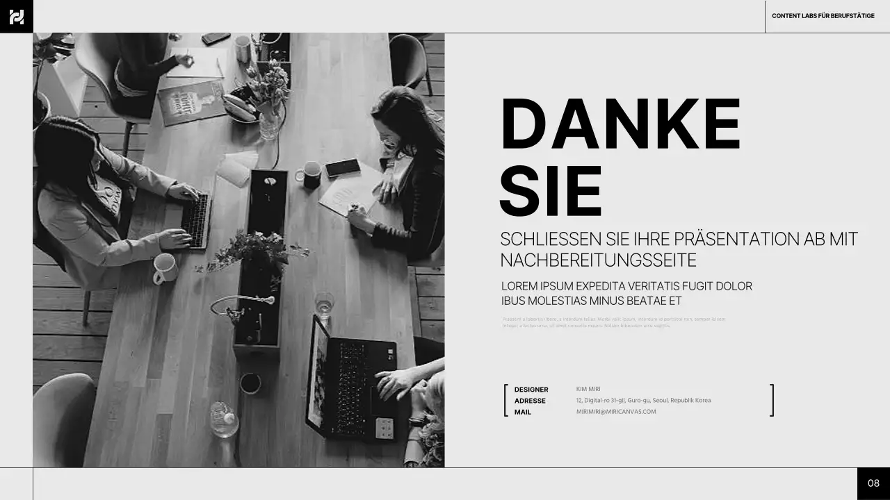 Einfacher, grauer und schwarzer, gemeinsamer Layout-Bericht