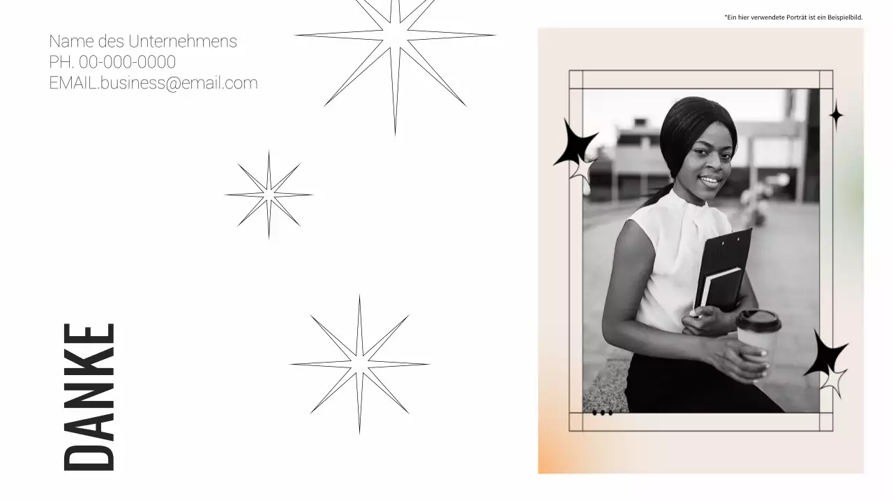 Minimalistischer Geschäftsbericht in Beige und Weiß