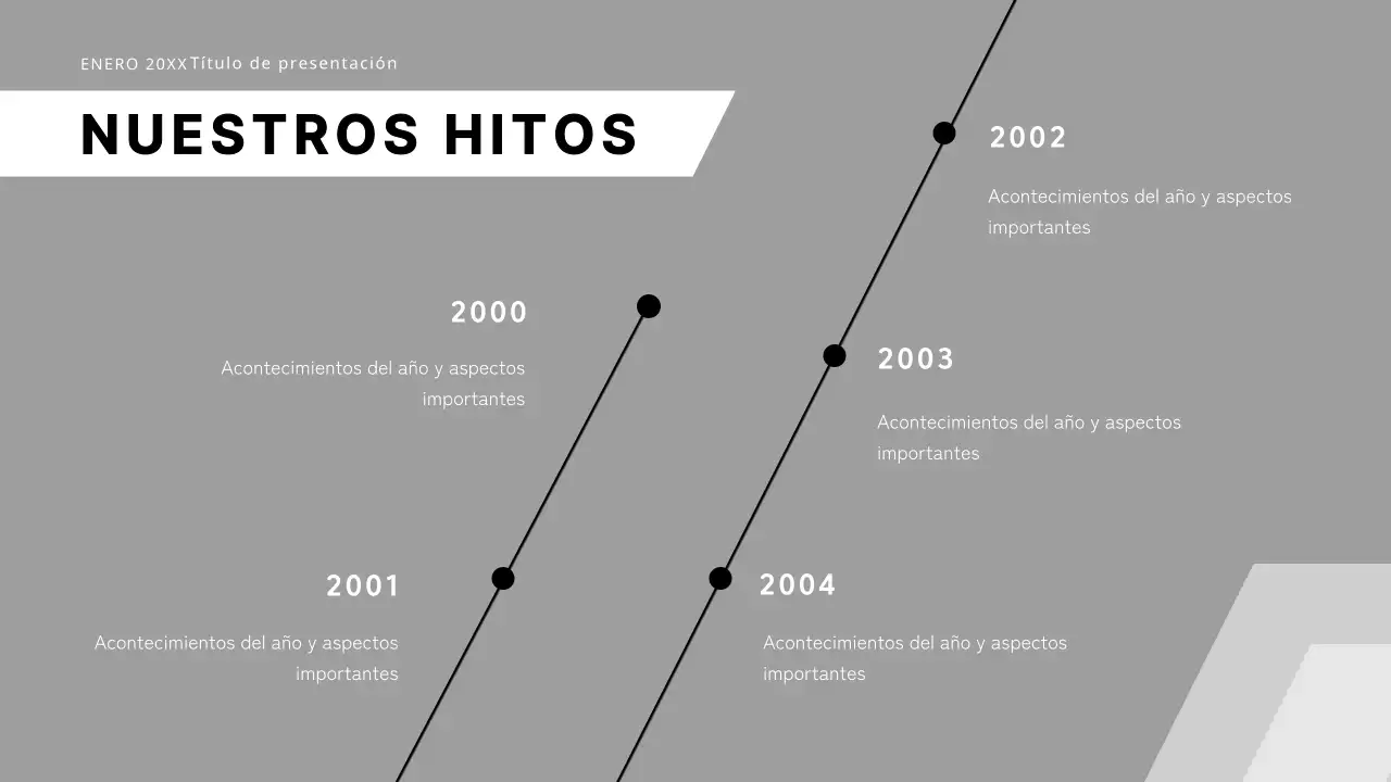 Propuesta de negocio moderna en blanco y negro