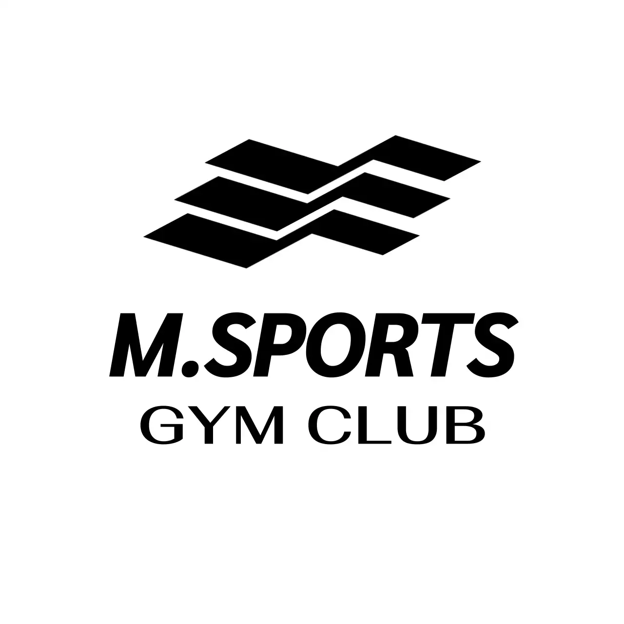 Hip geometric gym logo