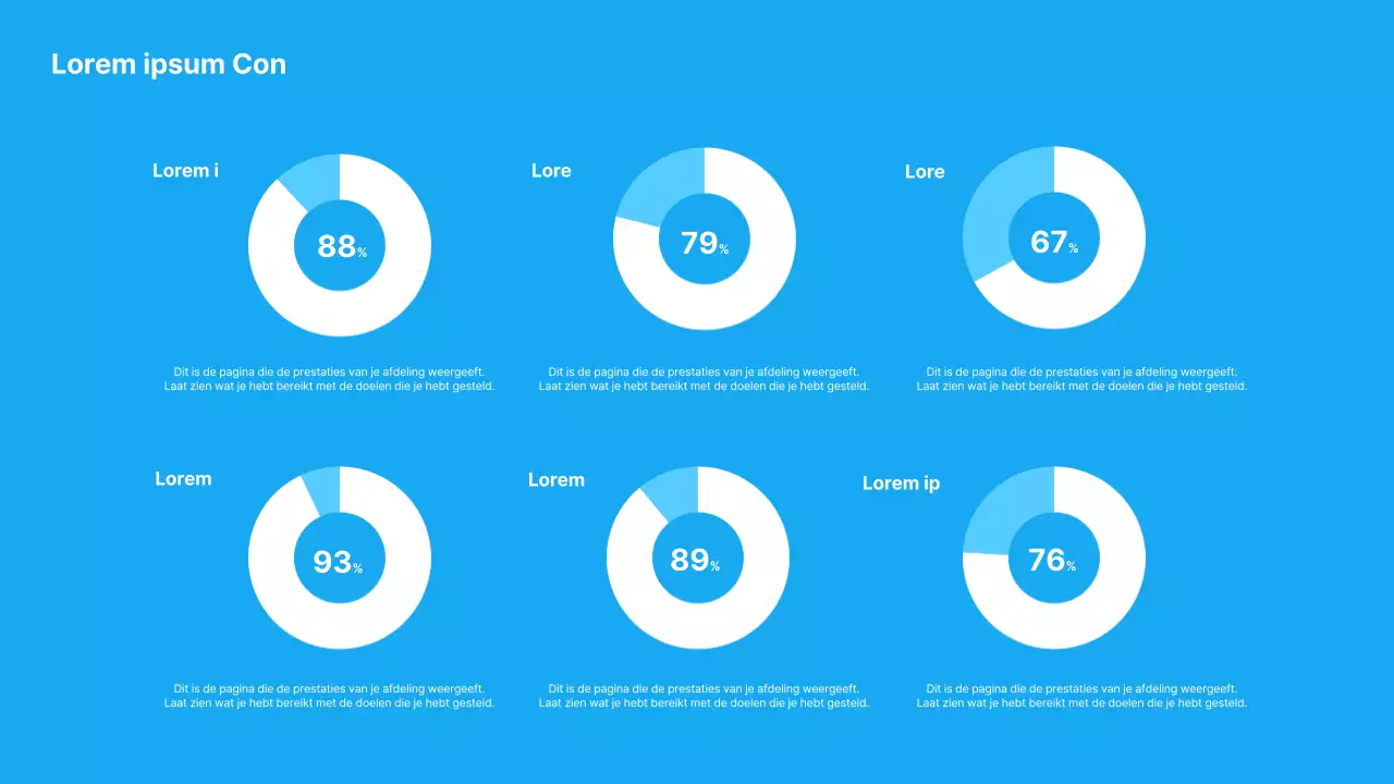 Een eenvoudige lichtblauwe en witte introductie van het winstrapport