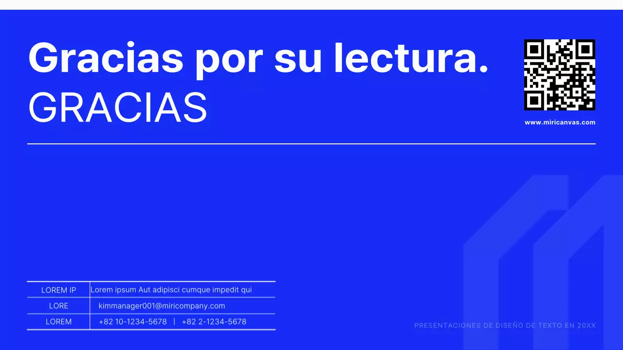 Informe de texto moderno en azul y blanco