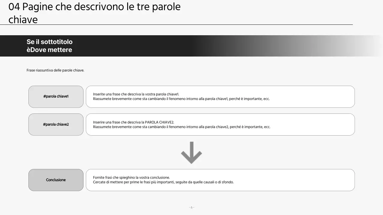 Presentazioni aziendali moderne in bianco e nero