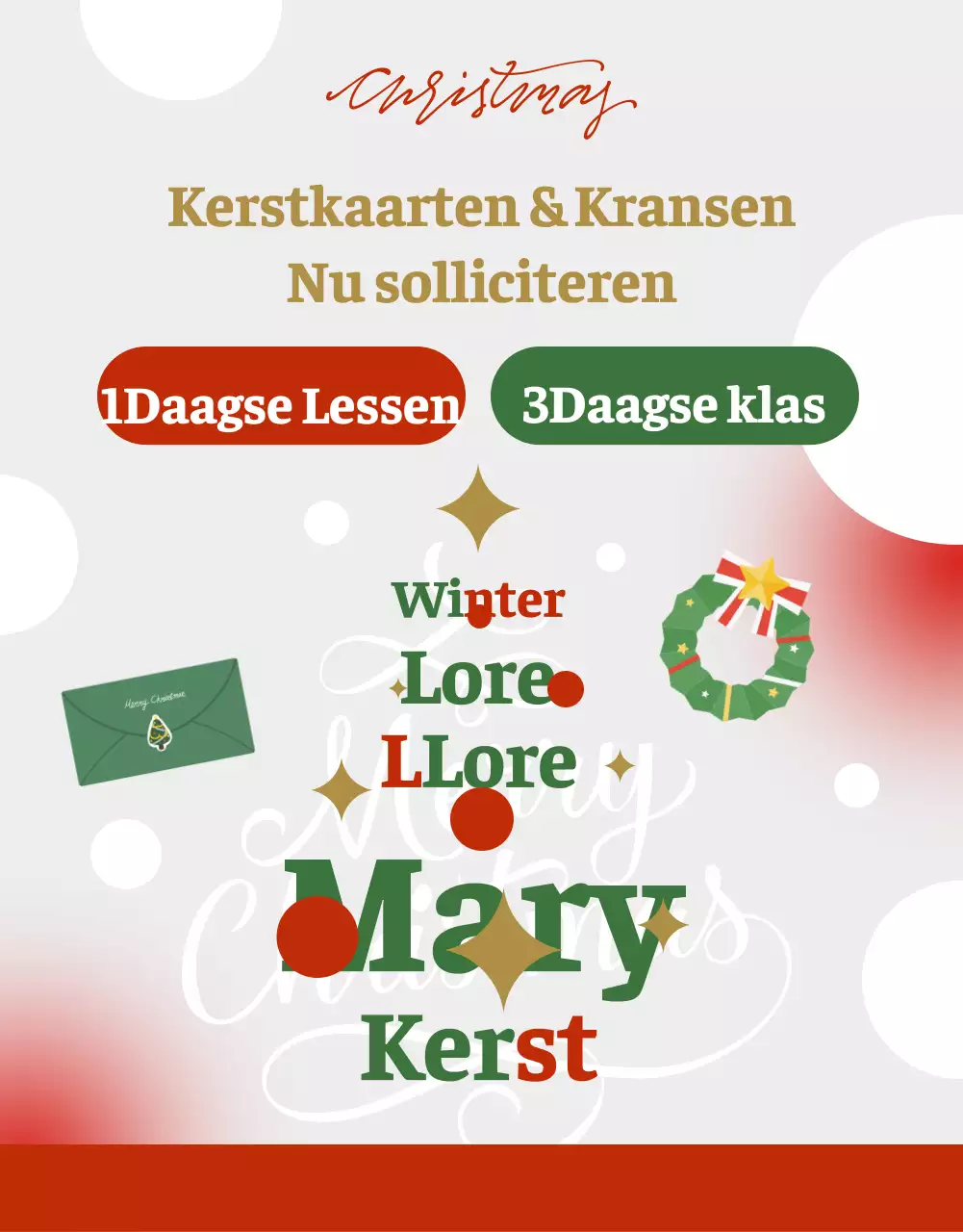 Een grijs, gezellig kerstschema promoten
