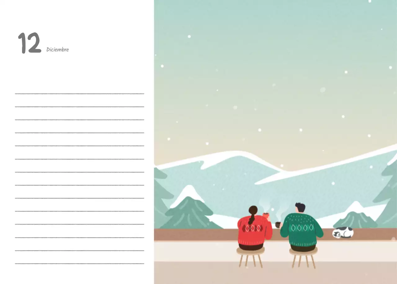 Simpáticos calendarios con adorables ilustraciones