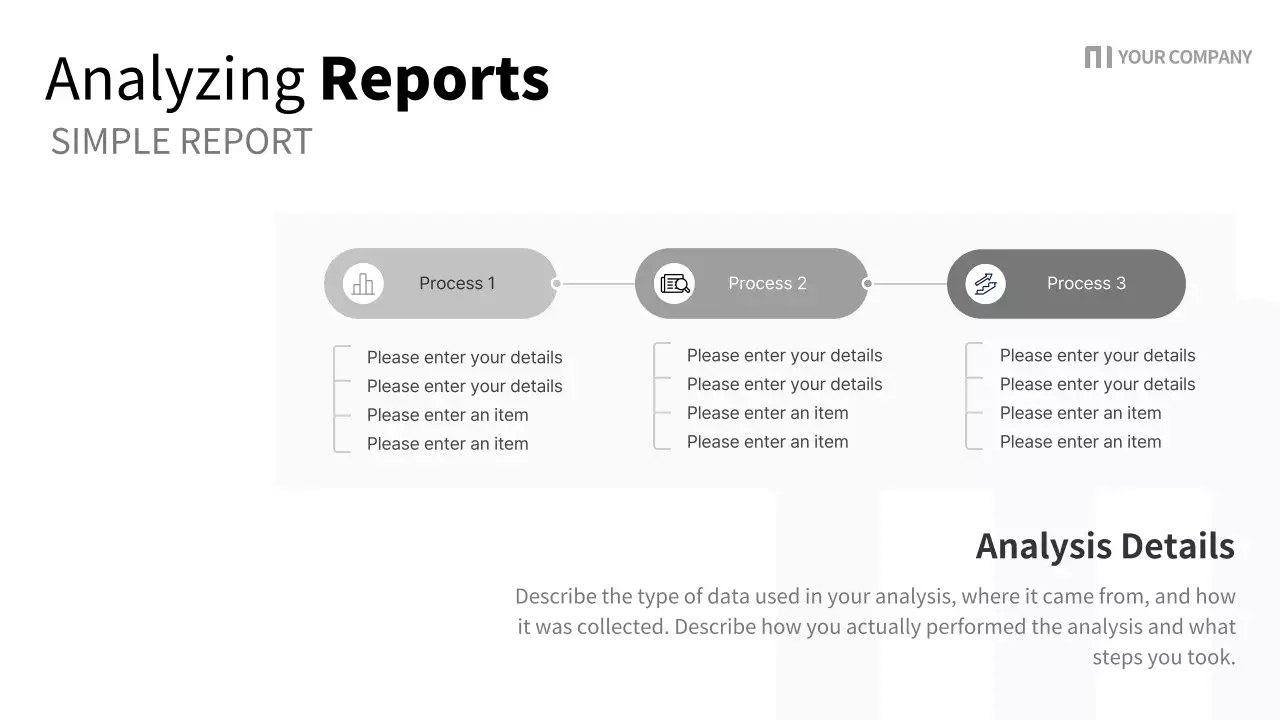 White Minimal Report Document Presentation