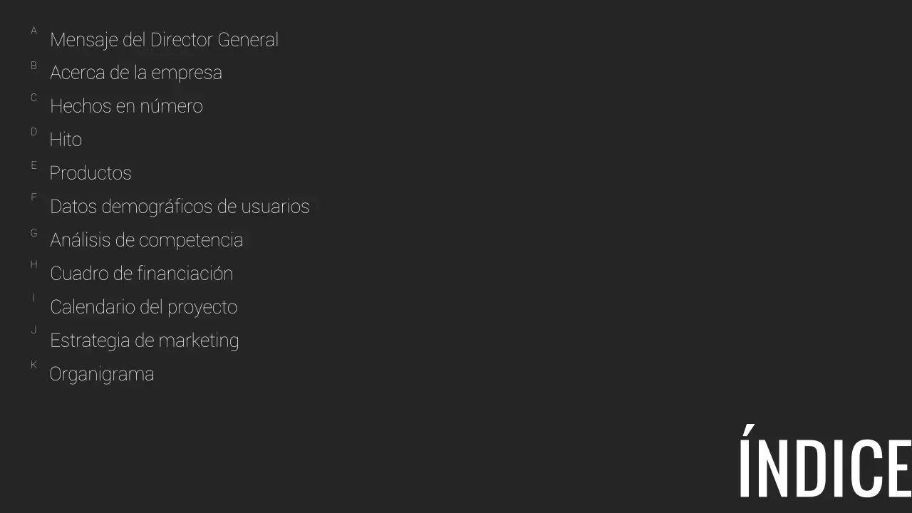 Informe empresarial minimalista en blanco y negro