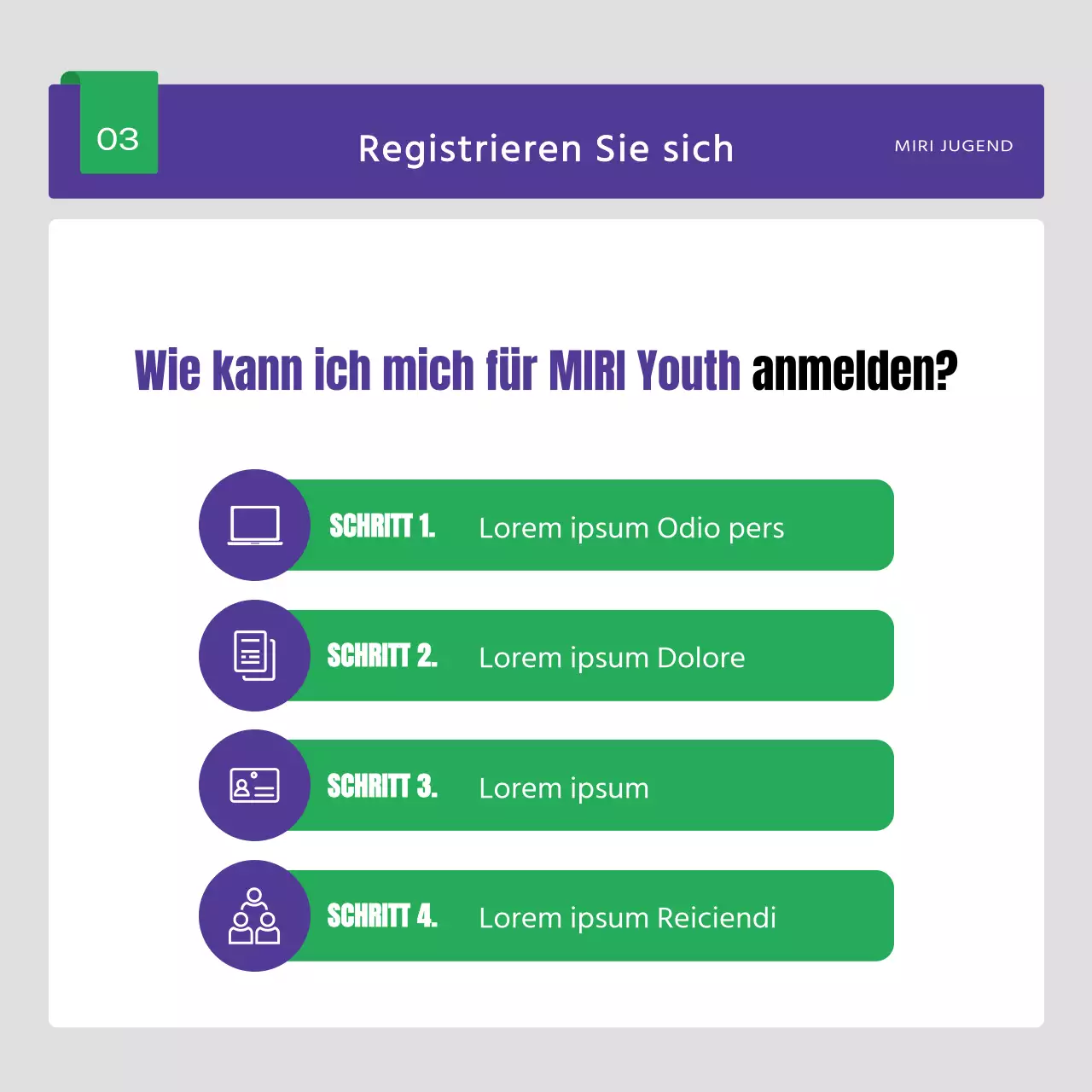 Eine einfache Anwerbung für die Gemeinschaft mit Abstracts und Boras