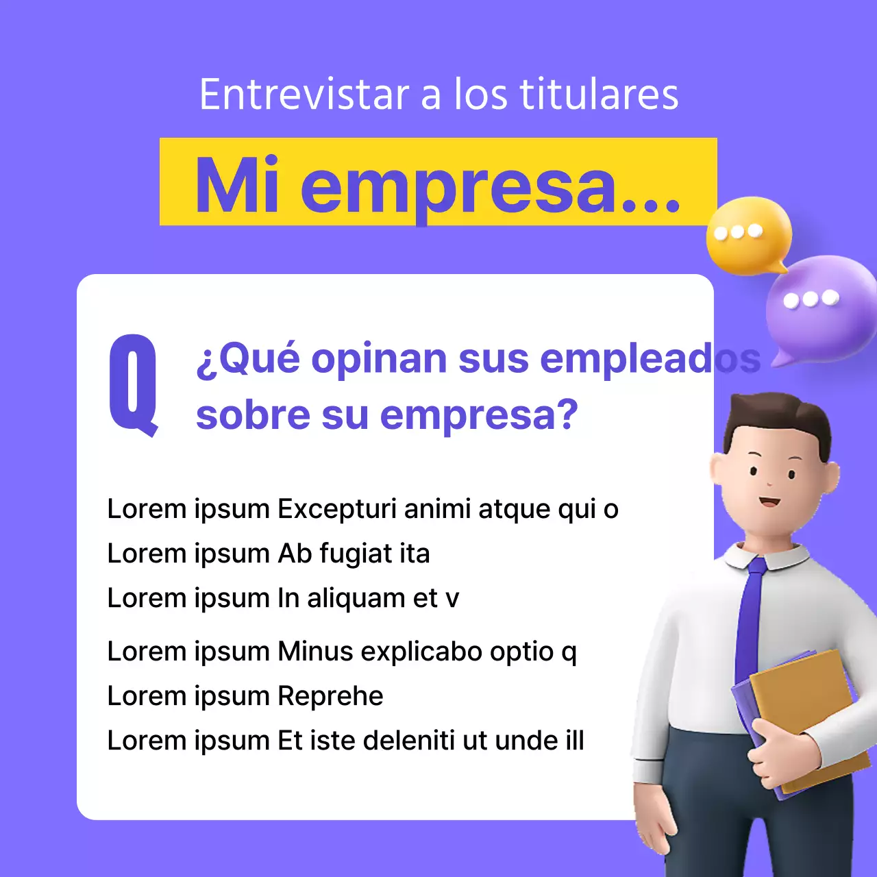 Una sencilla presentación de marca en 3D en color malva