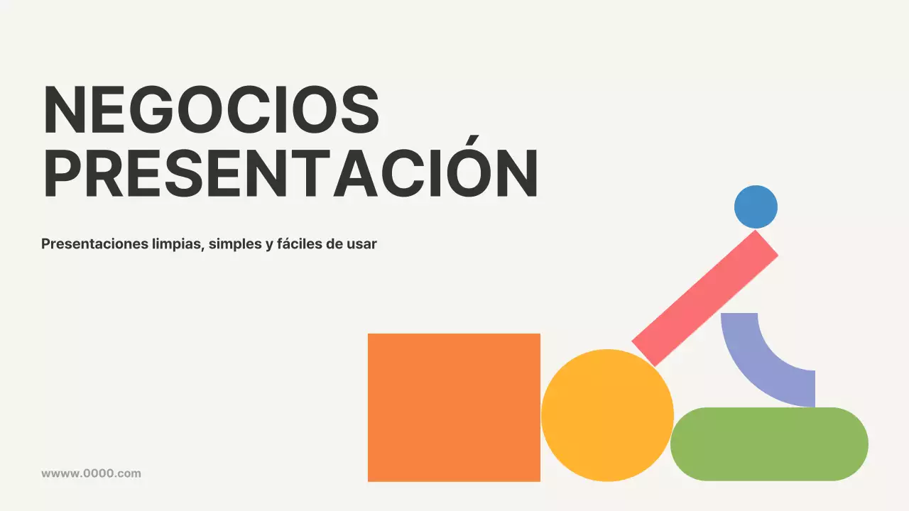 Plan de negocio con formas sencillas en beige