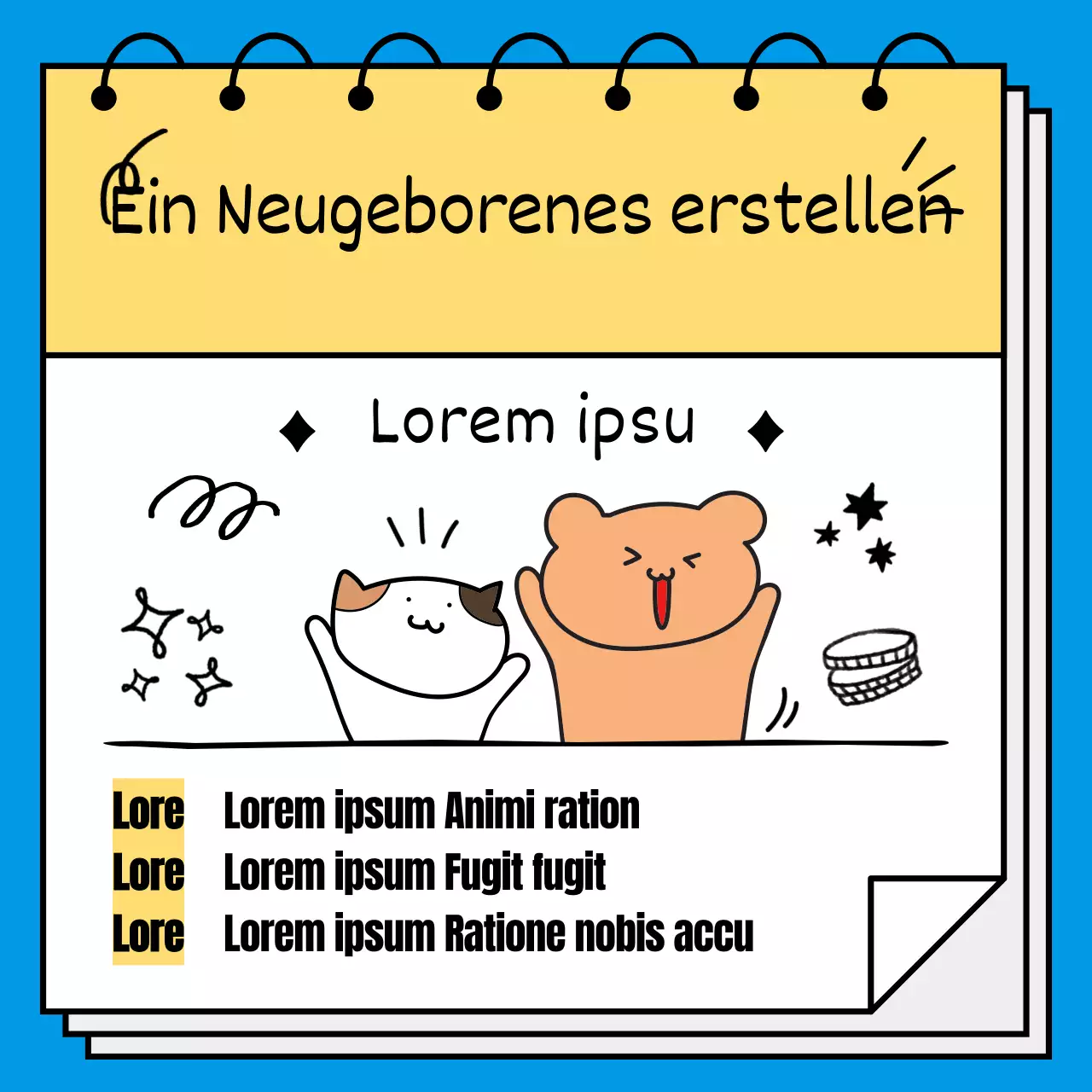 Wie man ein gelb-blaues Vogelbaby bastelt