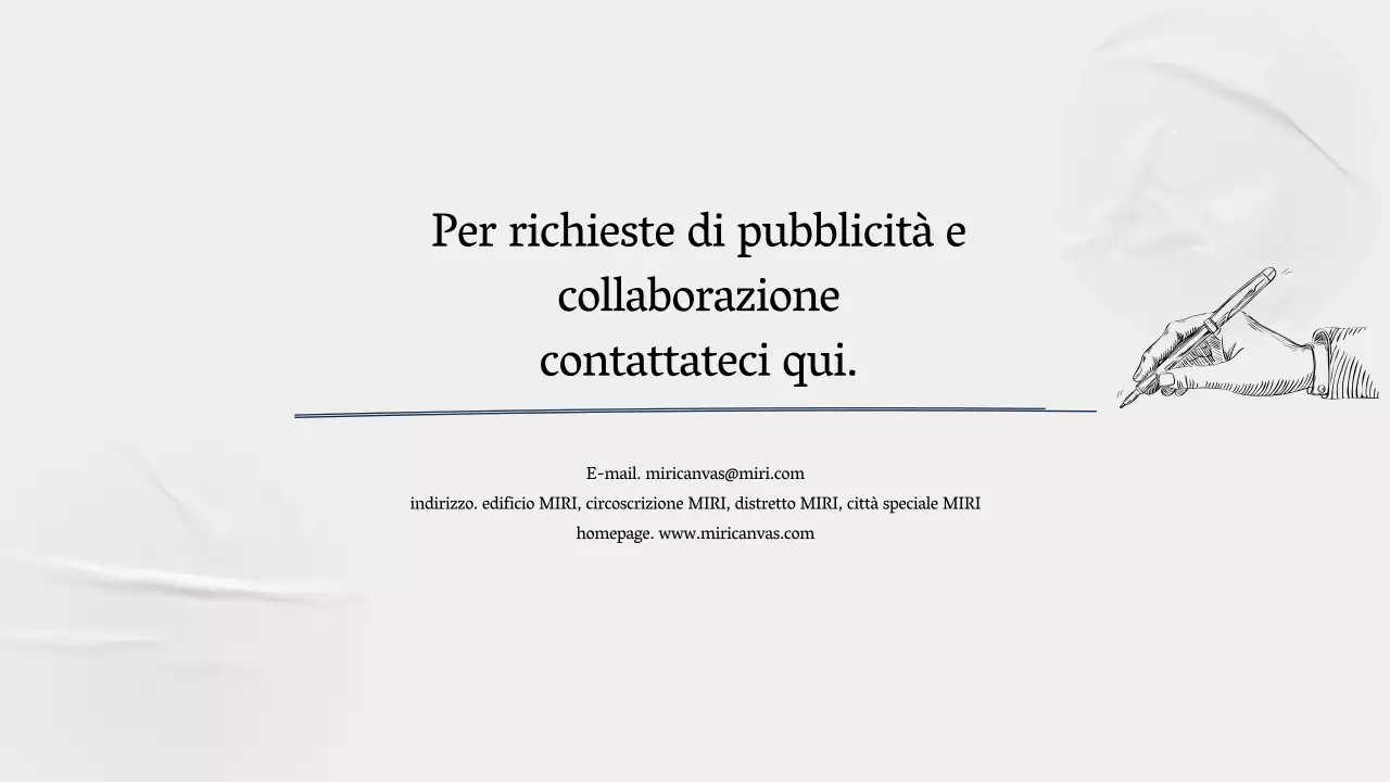Un profilo aziendale semplice, grigio, che racconta la storia