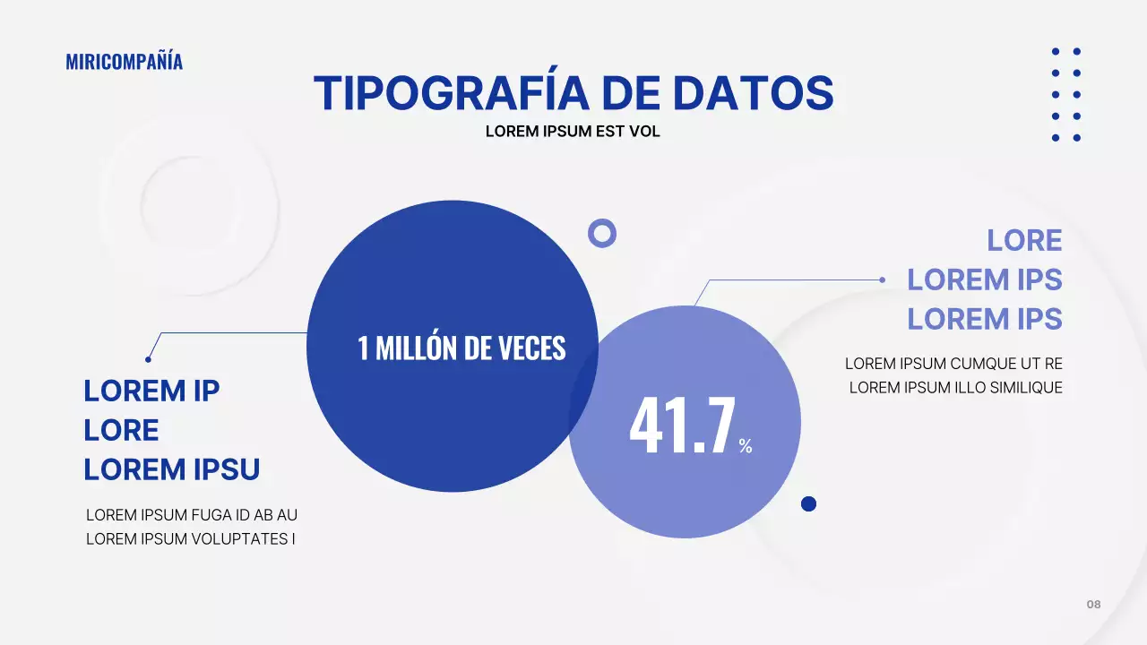 Una presentación empresarial gris y sencilla