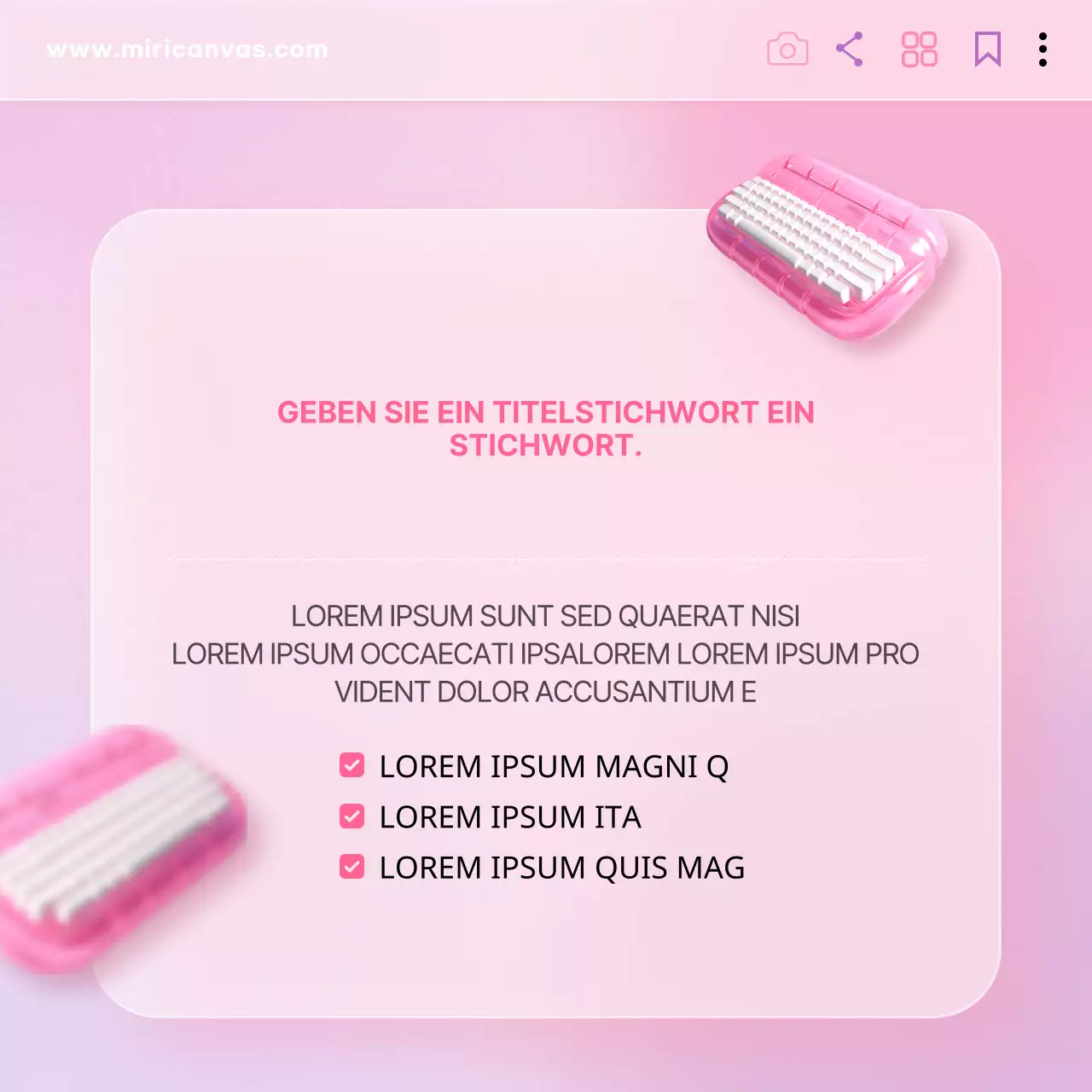 Ein trendiger Hintergrund in mint und rosaÜber die Vorlage