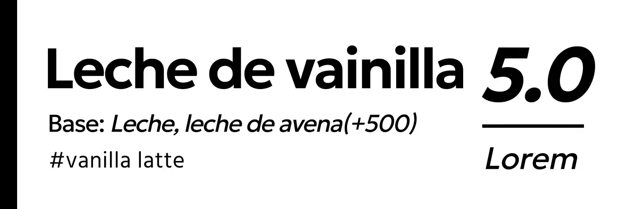 Bebidas y café modernos en blanco y negro