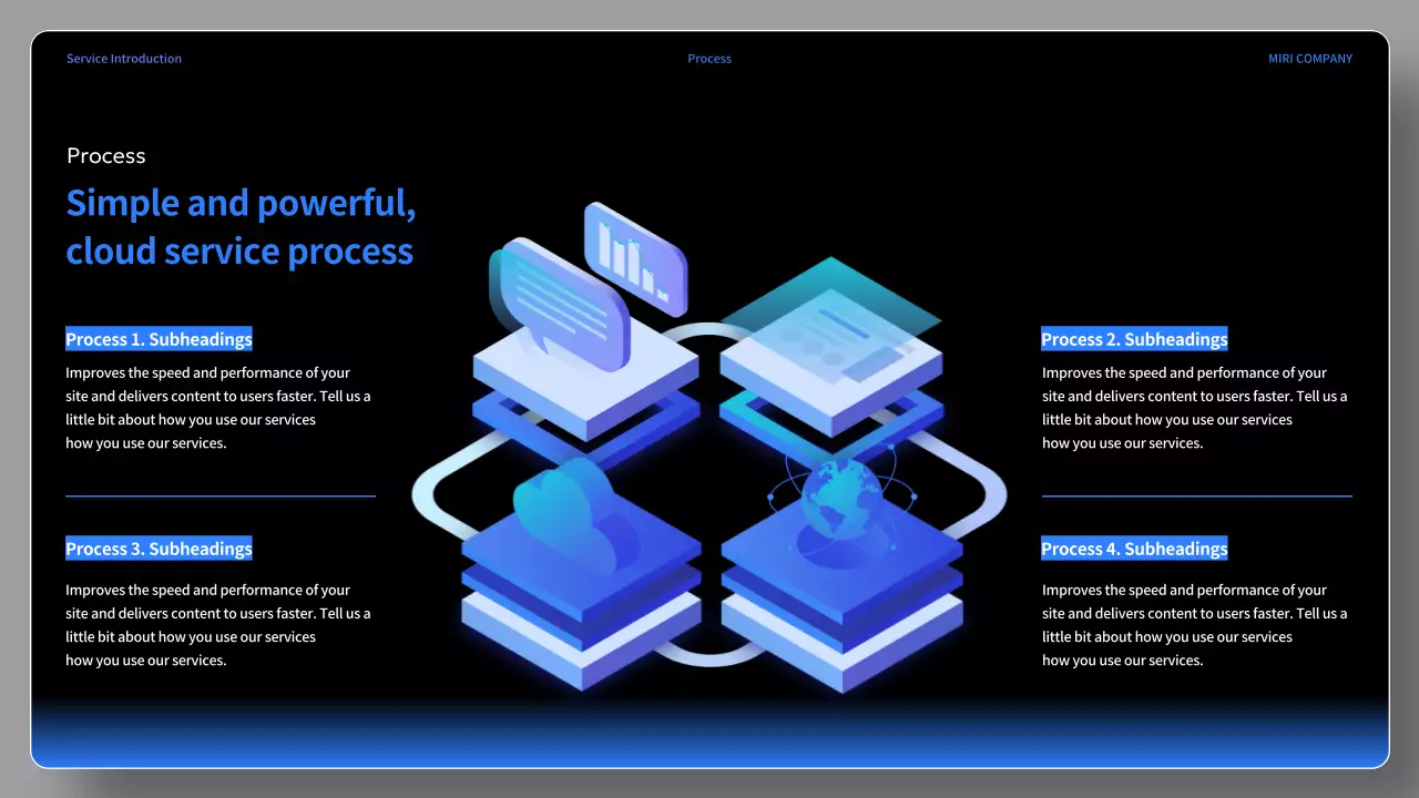 Black Modern Service Presentation