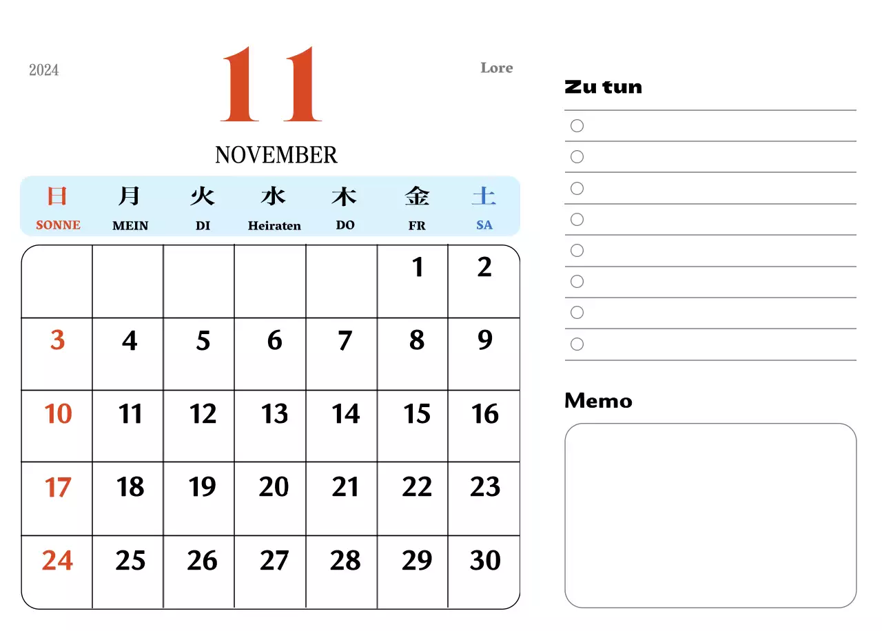 Rote und blaue Retro-Untersetzer Erinnerungskalender