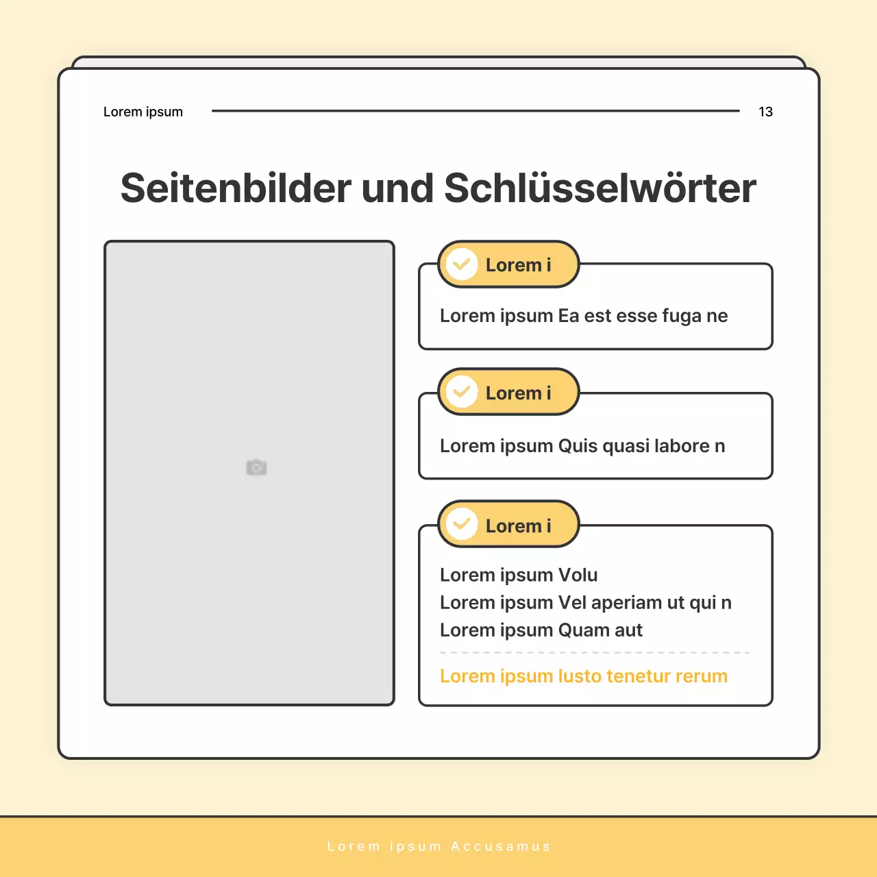 Ein einfacher gelb-weißer Rundbrief des Sozialamtes