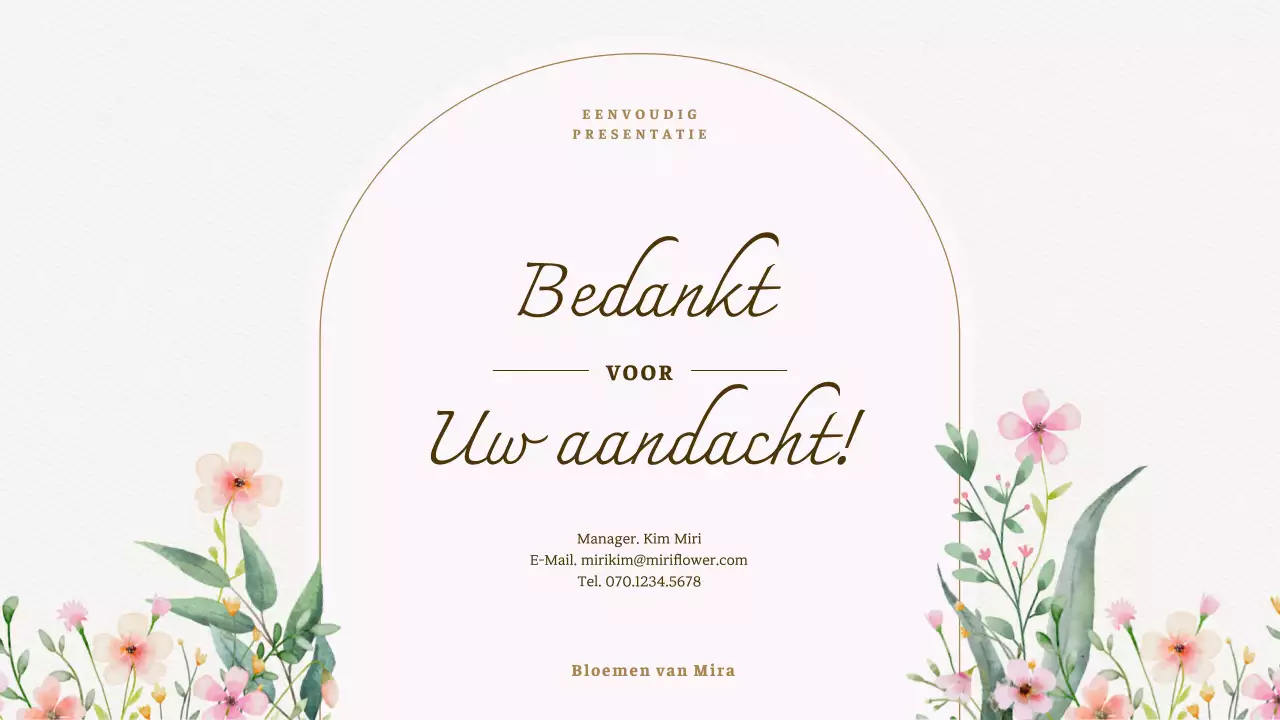 Luxe aquarel bloemen achtergrond voorstel in ivoor