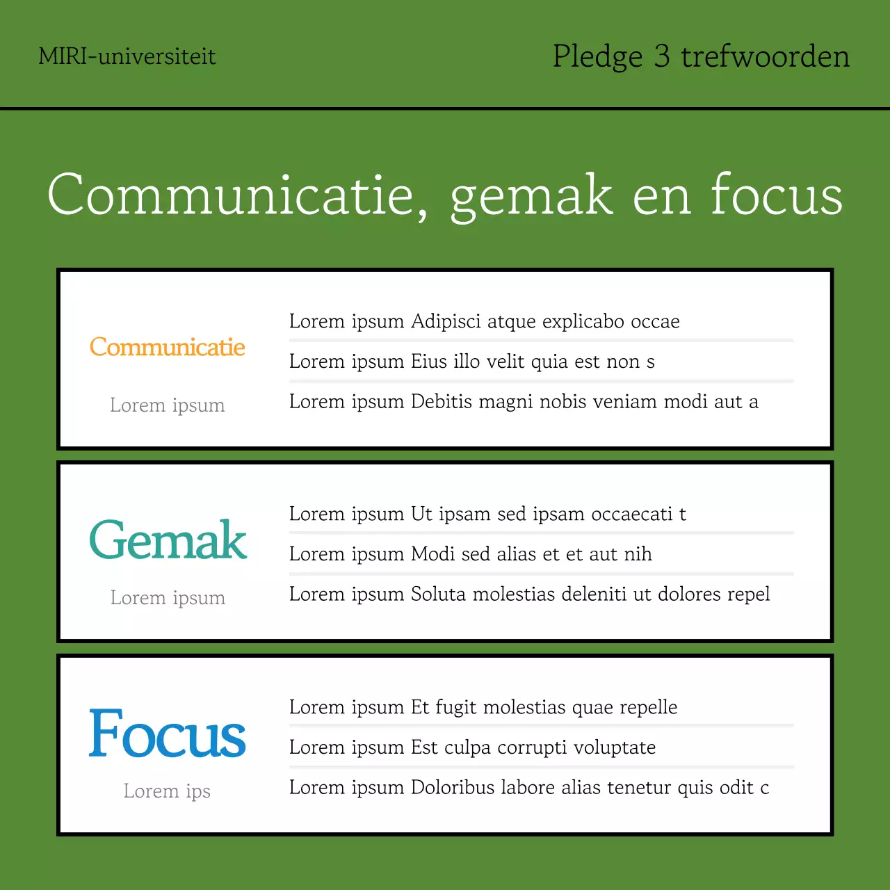 Een eenvoudige kaki inzamelingsactie