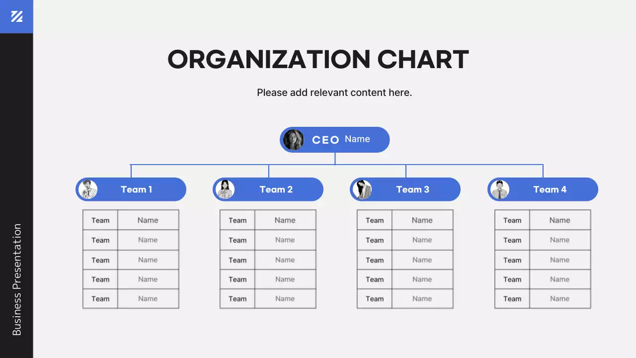 The Modern Worker in Blue Business Presentation
