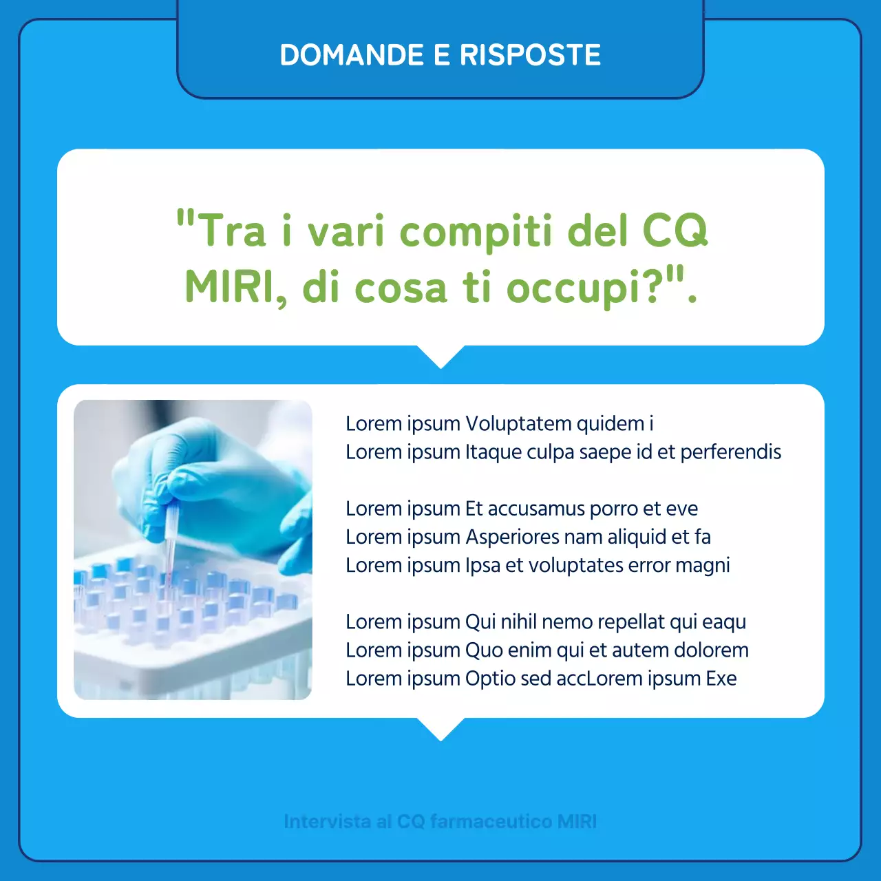 A proposito dell'intervista kitsch in blu e chartreuse