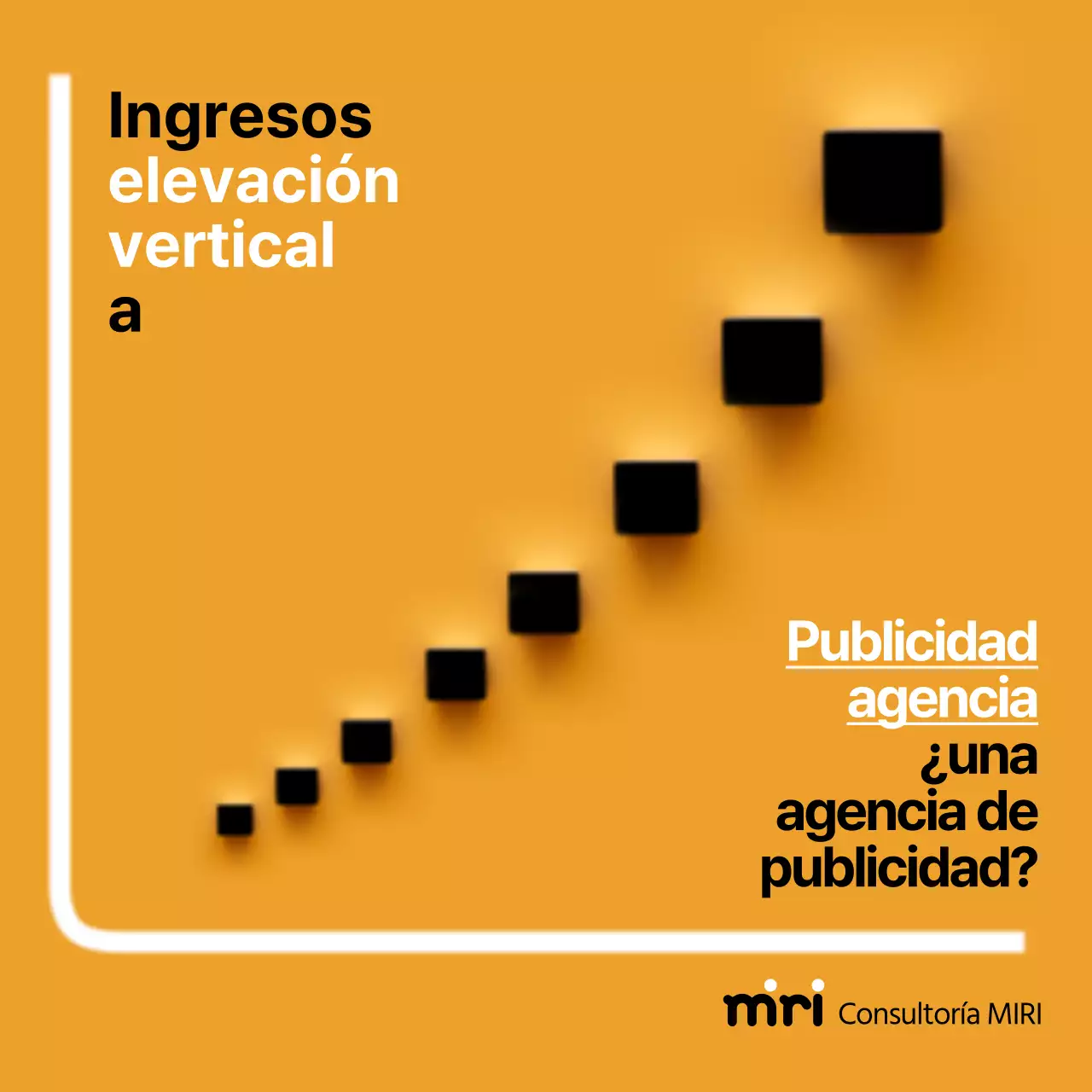 Anuncio sencillo de consultoría con fondo amarillo