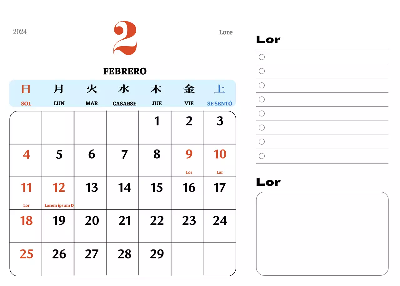 Posavasos retro rojo y azul calendario de recuerdos