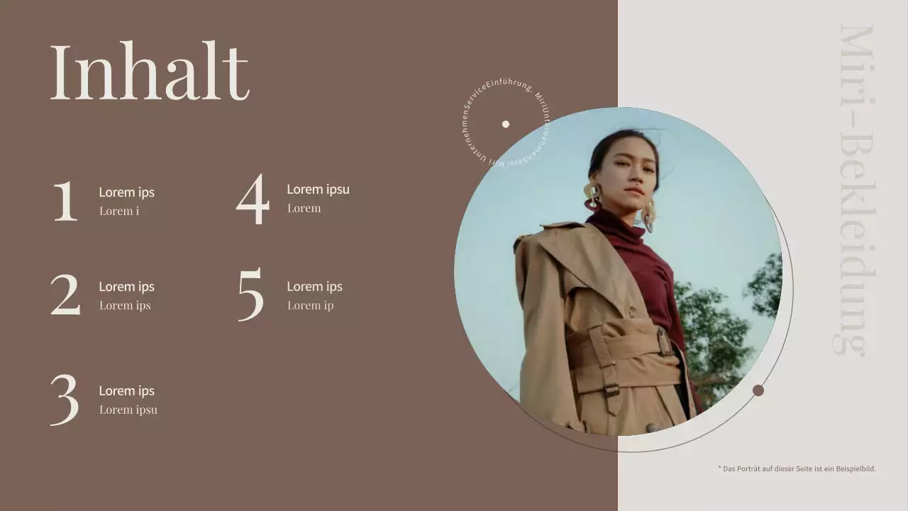 Moderner Prospekt für Unternehmensdienstleistungen in Beige und Braun