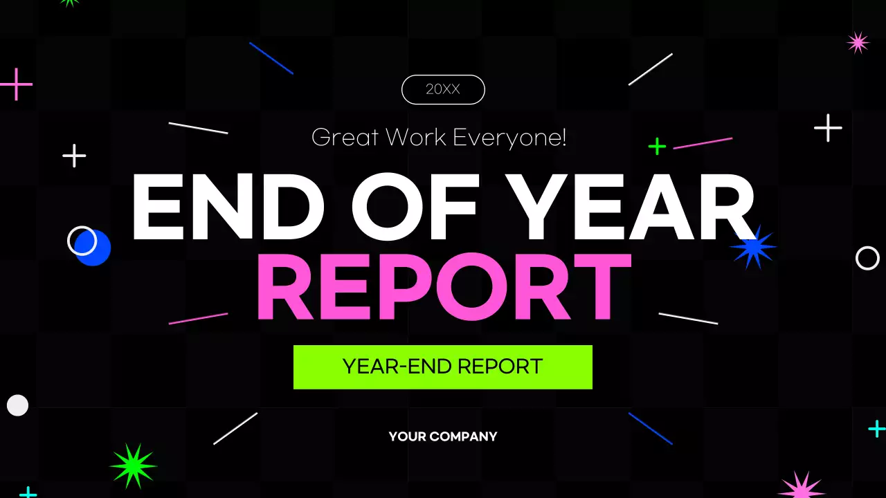 Black Modern Business Report Presentation