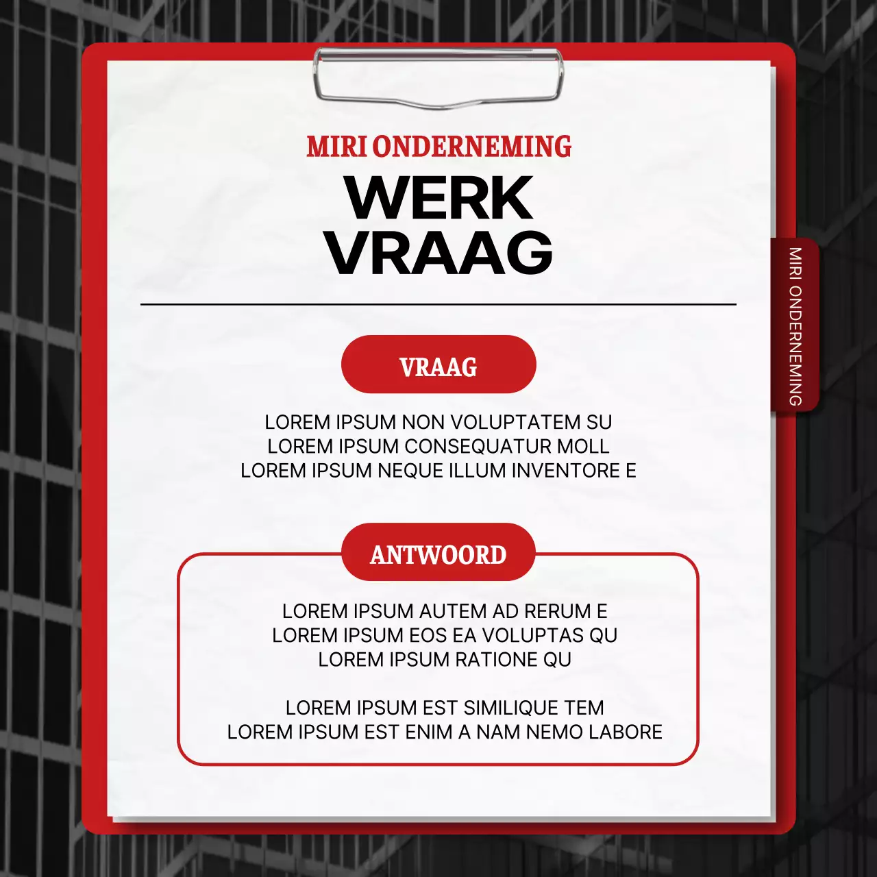 Promoot een eenvoudig rood en blauw praatconcert