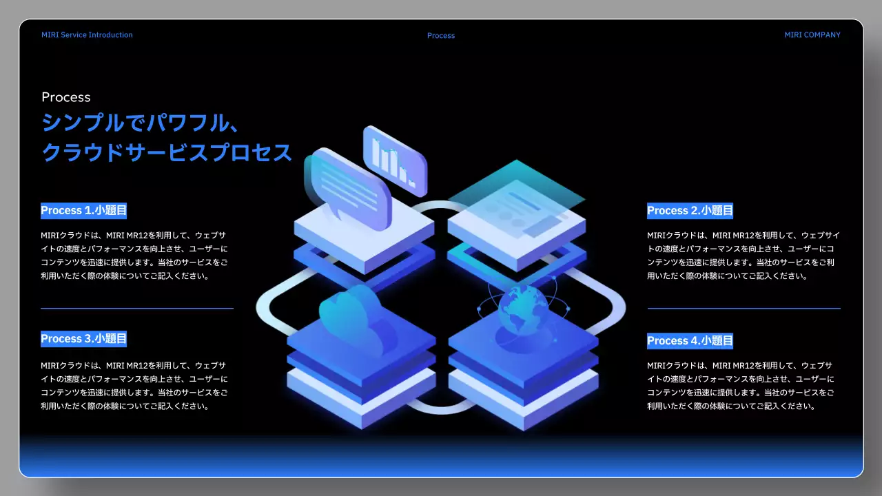 黒 モダン サービス プレゼンテーション