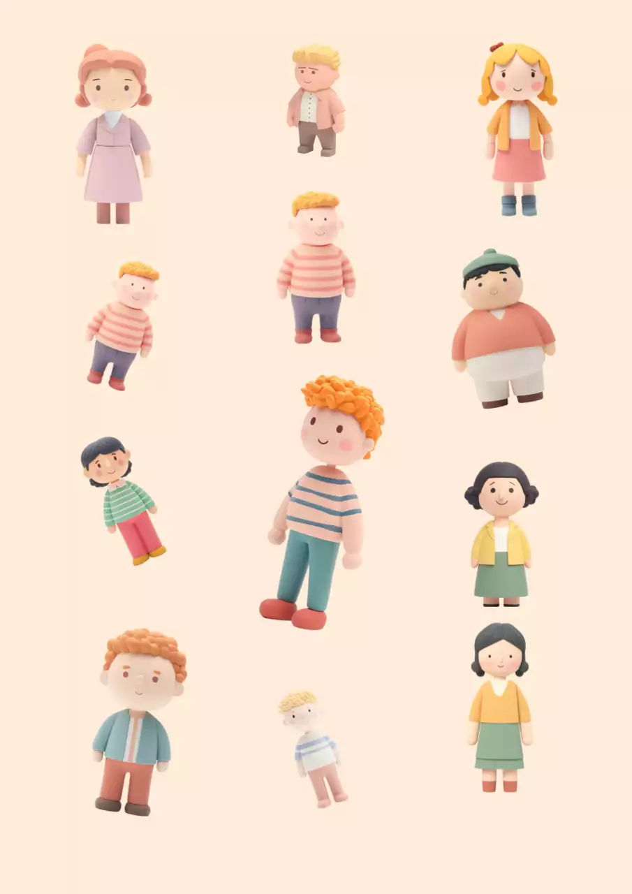 Personajes humanos en 3D