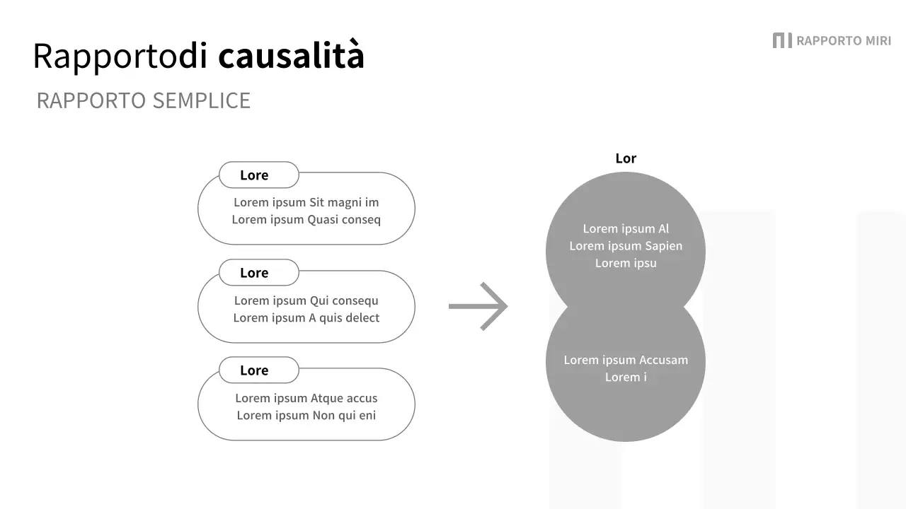 Un semplice rapporto aziendale in nero e grigio