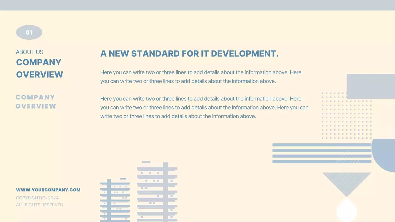 베이지 미니멀 회사 프로필 문서 프레젠테이션