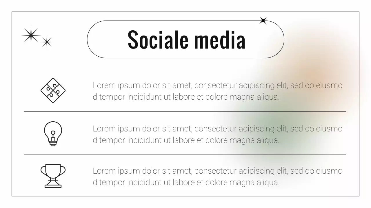 Minimalistisch zakelijk rapport in beige en wit